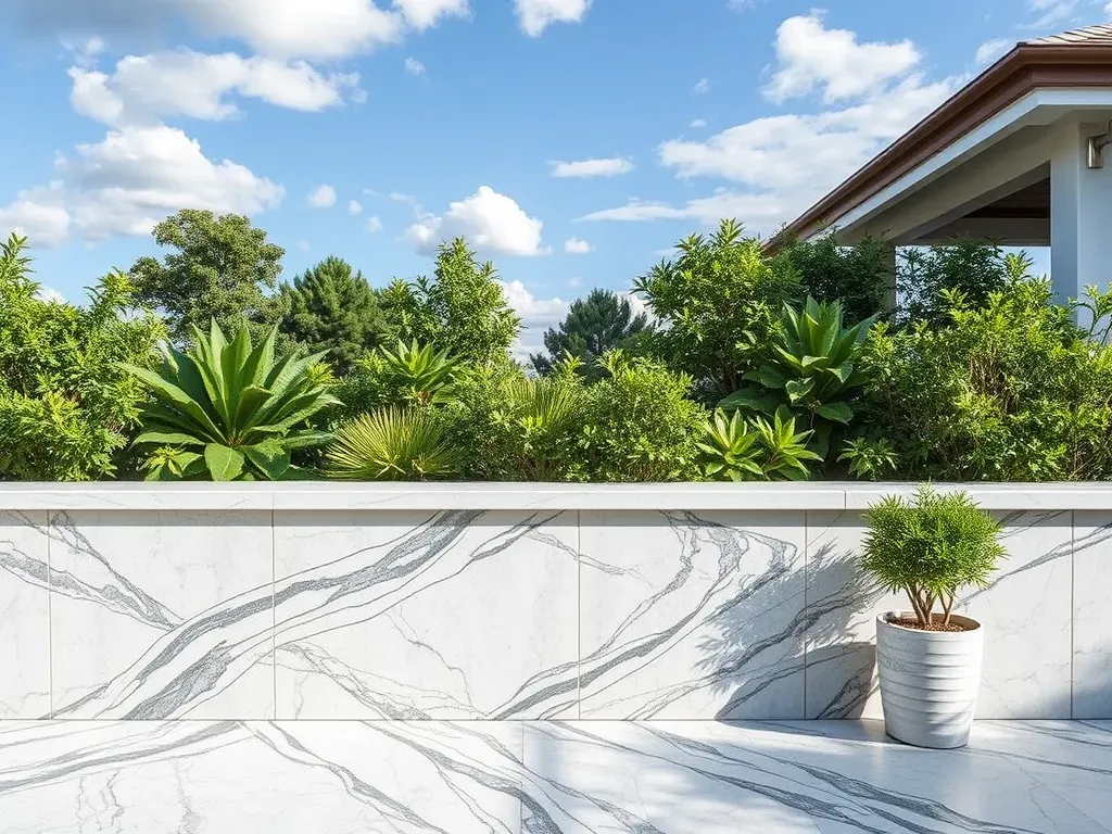 Efekt marmuru na tarasie